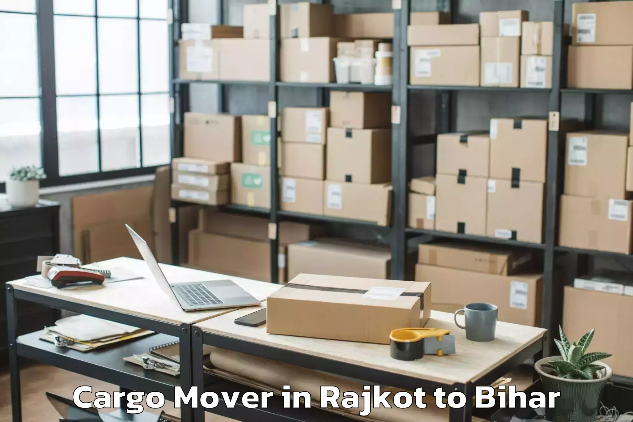 Reliable Rajkot to Khizirsarai Cargo Mover